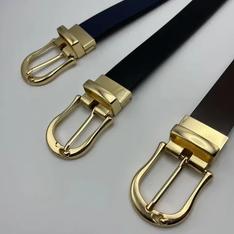 Ceinture TPU Homme Casual Business Boucle Ardillon Métal Couleur Unie Style Simple Accessoire de Taille Mode Pour Quotidien