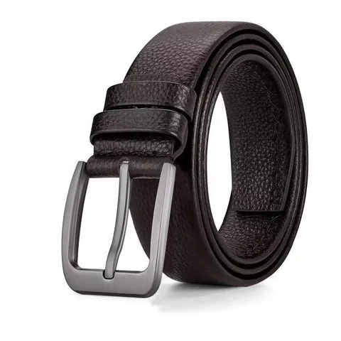 Ceinture en Cuir PVC Casual Business pour Hommes Boucle à Ardillon Classique Couleurunie Ceinture Réglable pour Jeans