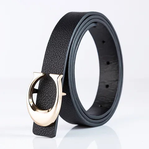 Ceinture en Cuir PU pour Femme Polyvalente Décontractée Minimaliste Boucle en Alliage Design Rétro Classique Ceinture pour Jeans