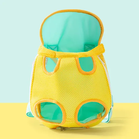 Breathable Mesh Pet Cat Dog Carrier Backpack Front Portable Travel Bag Color Block Outdoor Pet Supplies