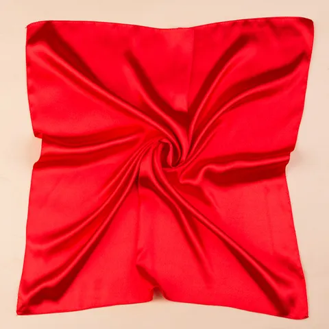 Women Satin Square Scarf Elegant Solid Color Thin Neck Scarf Minimalist Soft Satin Head Scarf Fashion Accessories