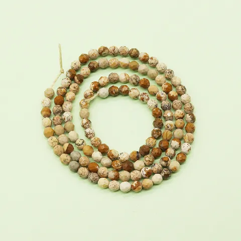 Pierre Naturelle Cristal Facetté Agate Perles Vrac Turquoise Brins Ronds DIY Collier Fabrication de Bijoux Accessoires