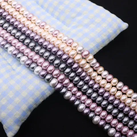 Bunte Glas Imitation Perle Abackus Perlen Halbfertige DIY Schmuck Zubehör Für Basteln Design