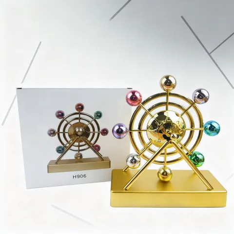 Creatieve Hemelse Perpetuum Mobile ABS Kleurrijke Ballen Bureau Ornament Kantoor Huisdecoratie Elektrisch Aangedreven