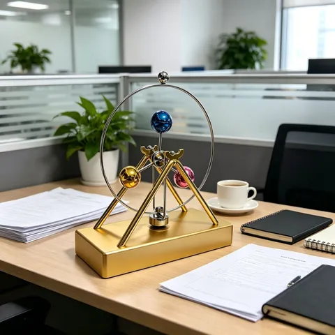 Hemelse Perpetuum Mobile Machine Kinetische Kunst Bureau Speelgoed Metaal Fysica Gadget Thuis Kantoor Bureau Decor Tafel Ornament