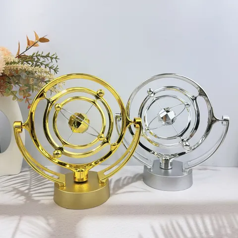 Creatieve Perpetuum Mobile Galaxie Hemelsmodel Thuis Kantoor Bureau Ornament Plastic Gegalvaniseerd Tech Decor