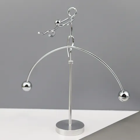 Creatief Fysica Balans Man Speelgoed Metalen Bureaublad Ornament Educatief Wetenschappelijk Speelgoed voor Kinderen