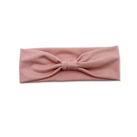 Fascia Per Capelli Con Fiocco A Righe A Costine Semplice Per Donna Yoga Fascia Elastica Antisudore Stile Boho Accessorio Per Capelli Sport