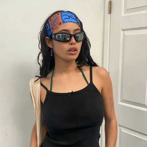 Fascia per Capelli Sportiva Stampata Bohémien retrò Geometrica Tribale con Nodo Intrecciato Assorbimento Sudore per Corsa Fitness Donna Accessori per Capelli