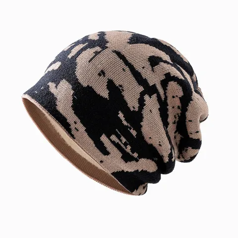Winter Verdickte Warm Strickmütze Unisex Outdoor Radfahren Lässig Beanie Winddicht Woll Strickmütze Täglich