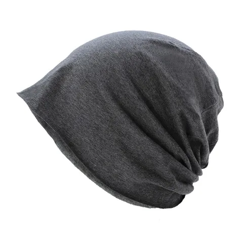 Bonnet en Pur Coton Femme Homme Fin Monocouche Bonnet de Nuit Doux Respirant Turban Chapeau Post-partum Coiffure Quotidienne