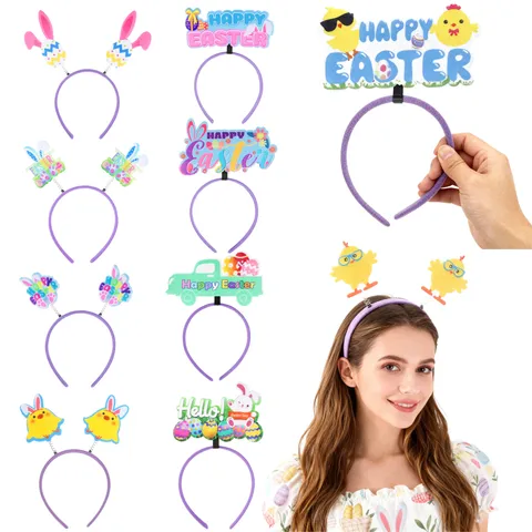 Ostern Haarreif Hasenohren Küken Osterei Kopfschmuck Kinder Frühlingsparty Deko Hasen Küken Haarreif Festlicher Haarschmuck