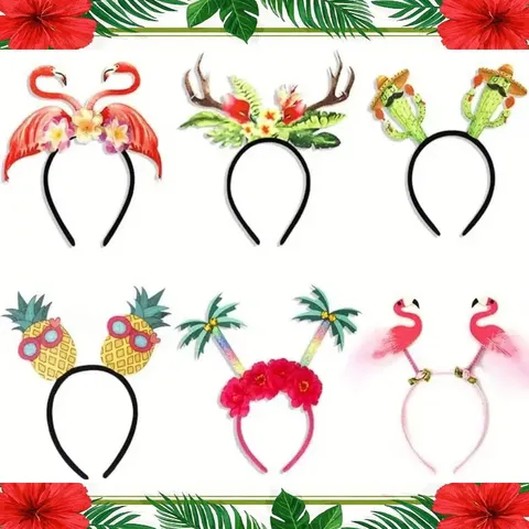 Xaniotiko Party Paralias Hairband Kalokairi Tropika Frouta Anthi Strouka Ananas Flamingo Cactus Akouste Akouste Akouste