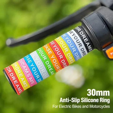 Motorcycle Bicycle Handlebar Grips Silicone Non Slip Ring Waterproof Protective Cover Cycling Accessories