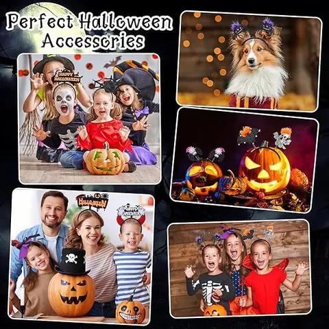 Halloween Headband Funny Ghost Bat Pumpkin Spider Headwear Hair Hoop Festival Party Costume Hair Accessories For Kids Adults