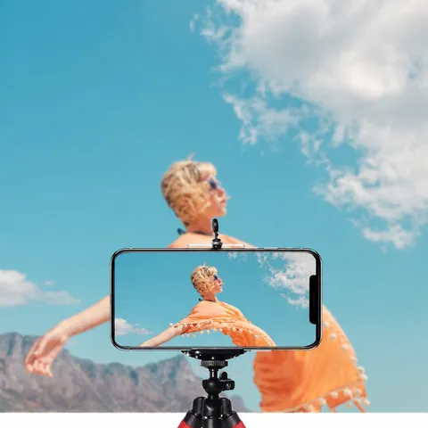 Portable Flexible Octopus Phone Tripod Desktop Stand Holder With Phone Clamp For Live Streaming Photography
