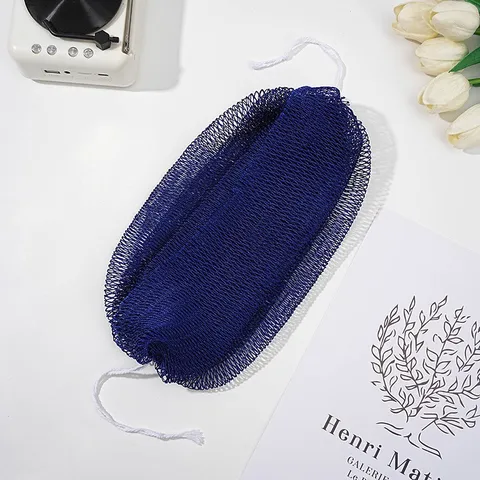 African Exfoliating Body Scrubber Net Long Bath Towel Mesh Shower Back Scrubber For Bathing Skin Cleaning