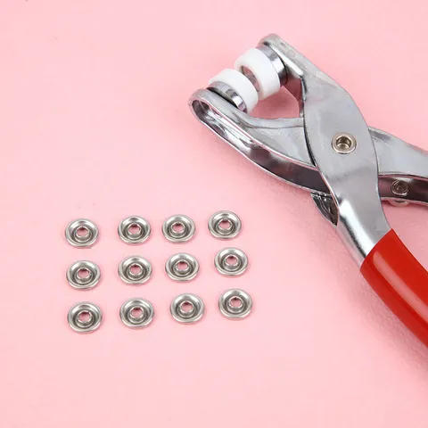 Metal Snap Fastener Pliers Tool Kit Press Studs Button Installation Kit For Baby Clothes Sewing DIY Handcraft