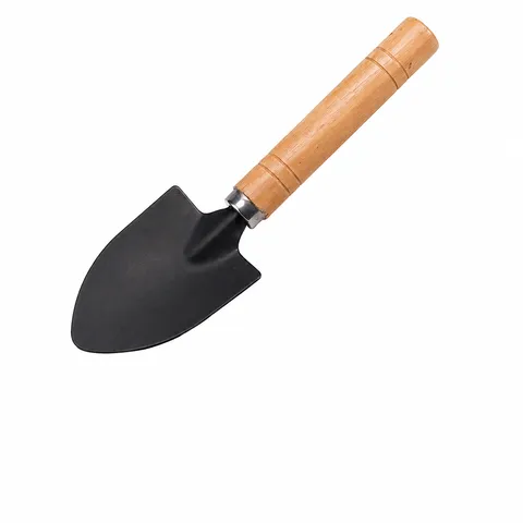 Stainless Steel Gardening Tool Set Wooden Handle Mini Shovel Rake Three Piece Set For Indoor Plants Home Gardening