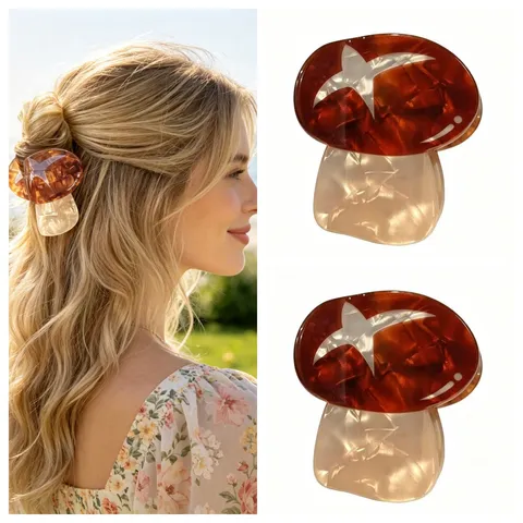 Cute Simulation Vegetable Hair Claw Carrot Tomato Mushroom Hair Clip Sweet Hair Styling Accessories For Women
