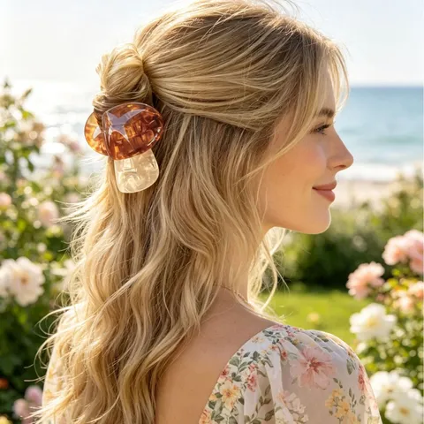 Cute Simulation Vegetable Hair Claw Carrot Tomato Mushroom Hair Clip Sweet Hair Styling Accessories For Women