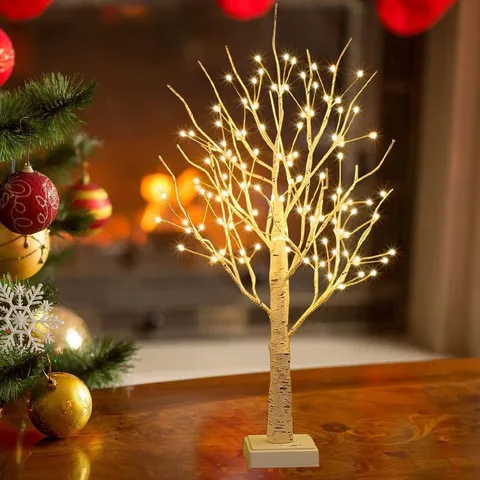 LED Birkenbaum Licht Kupferdraht Warmlicht Tischbaumlampe Für Heimdekoration Party Feiertag Innenbeleuchtung