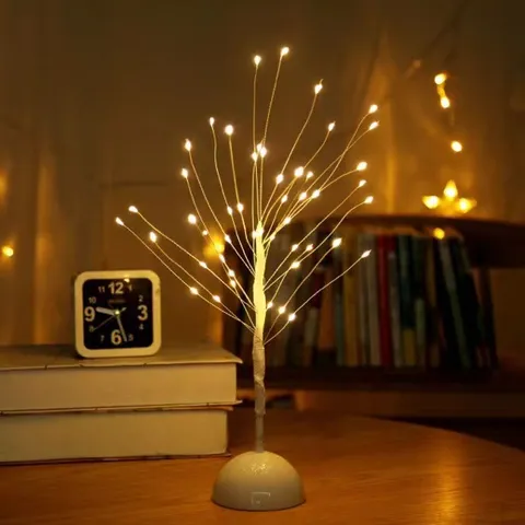 LED Kupferdraht Baum Licht Blumenform Dekorative Lampe Batteriebetrieben Umgebungsbeleuchtung Für Zimmer Heimdekoration