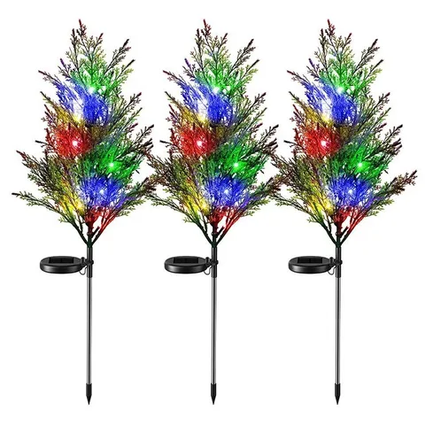 Solarbetriebene Zypressen LED Rasenleuchte Wasserdichte Outdoor Garten Landschaft Lampe Für Weihnachten Hof Dekoration