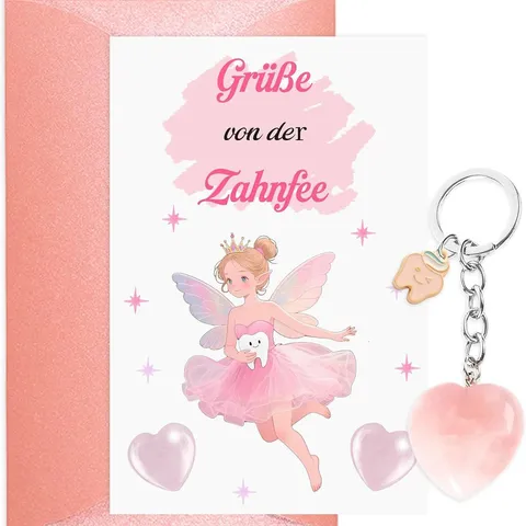 Handmade Rainbow Tassel Keychain Cute Heart Crystal Pendant With Greeting Card And Gift Box For Back To School