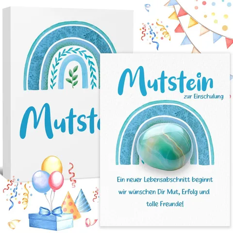 Σετ Κάρτας Ευλογίας από Φυσική Κρυστάλλινη Πέτρα Ακανόνιστη Θεραπευτική Πέτρα Κουτί Δώρου Σχολικής Περιόδου