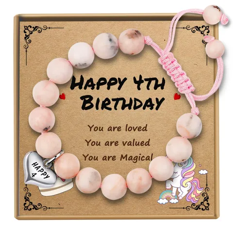 Handmade Braided Stainless Steel Bracelet Natural Stone Beaded Heart Charm Adjustable Birthday Gift Jewelry For Women