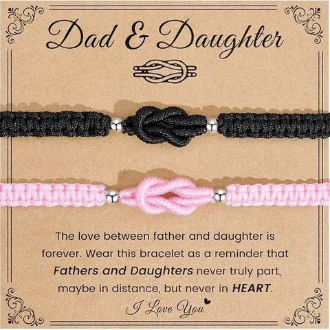 Minimalist Woven Cord Couple Bracelet Infinity Knot Alloy Charm Matching Bracelets Set For Unisex Minimalist Jewelry Gift