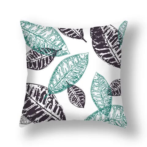Geometric Printed Throw Pillow Case Peach Skin Velvet Cushion Cover Soft Breathable Pillowcase For Sofa Living Room Decor
