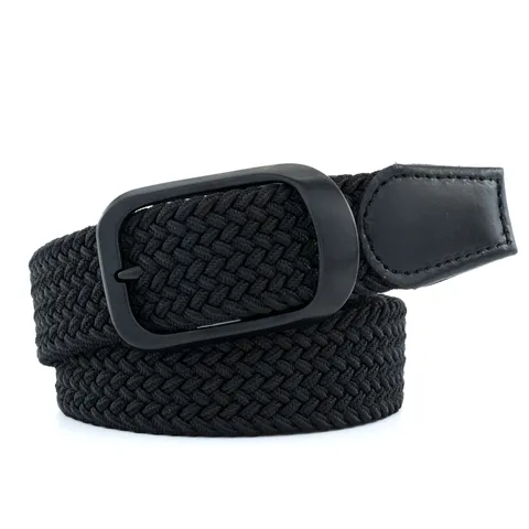 Ceinture Tissée en Nylon Décontractée pour Hommes Boucle à Ardillon en Alliage Ceinture Polyvalente d'Affaires Longueur Réglable Accessoires de Mode