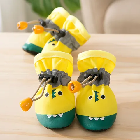Carino Cartone Animato Coccodrillo Cucciolo Cane Scarpe Antiscivolo Suola Morbida Cani Piccoli Teddy Primavera Estate Scarpe Animali