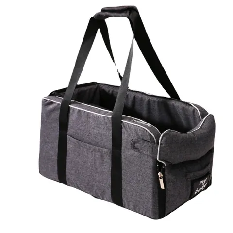 Pet Car Seat Dog Car Bed Portable Travel Carrier Bag Breathable Mesh Small Dog Cat Car Console Booster Seat Pet Supplies