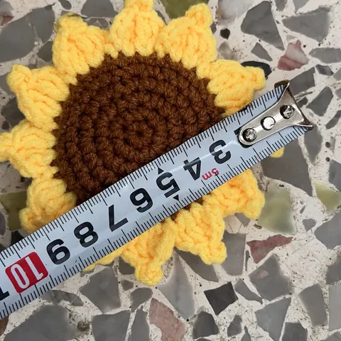 Handgemachte Gestrickte Sonnenblume Blumenkopf Garn Häkeln Floral Zubehör DIY Heimdekoration Hochzeit Fotografie Requisite