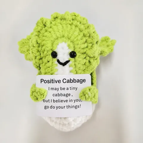 Handgemacht Gestrickt Positiv Gemüse Plüschtier Süße Häkel Kartoffel Puppe Kreative Tischdekoration Lustiges Geschenk