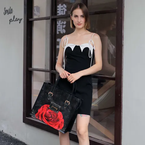 Bolso de Compras Impermeable de PP Tejido Gran Capacidad Bolso de Almacenamiento Bolsa de Regalo Reutilizable Viaje