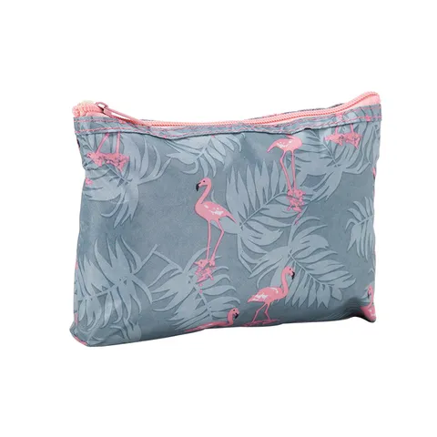 Borsa Cosmetica Impermeabile Stampa Fenicottero Borsa da Toeletta da Viaggio Portatile Organizer per Trucco Custodia di Conservazione per Donne