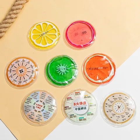 Cuscino di Ghiaccio Raffreddante Portatile Simpatico Frutto Modello TCM Impacco Freddo Gel per Cura Ufficio Estivo all'Aperto