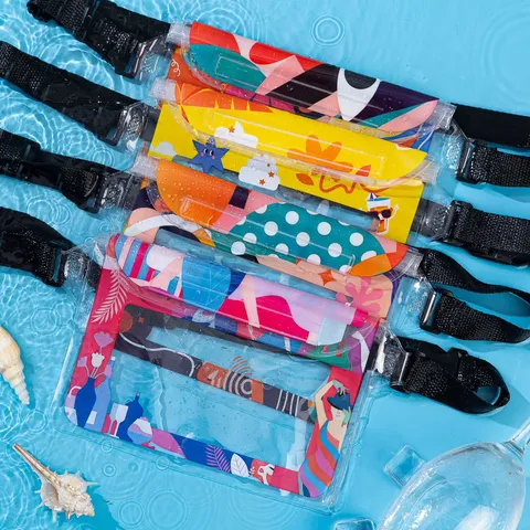 Waterproof Phone Pouch Clear Touch Screen Dry Bag Floating Underwater Case Beach Travel Universal Pouch