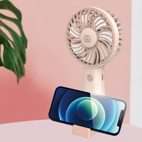 Ventilatore Portatile Mini USB Ricaricabile Con Supporto per Telefono Multi Speed Carino Orso Raffreddamento da Scrivania Regalo