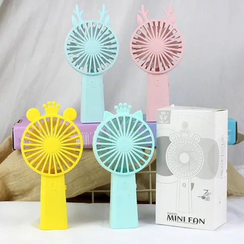 Mini Handheld Elektro Ventilator Cartoon Süß Tragbar USB Wiederaufladbar Kühlventilator Mit Seifenblasenfunktion Für Kinder Outdoor
