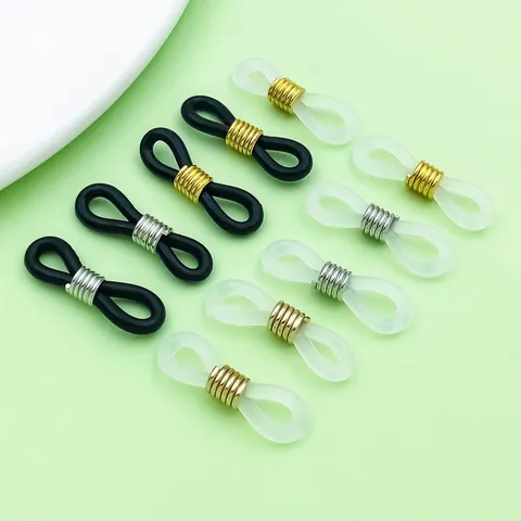 Poignées de Lunettes en Silicone Antidérapantes Connecteurs de Chaîne de Lunettes Accessoires de Bijoux DIY