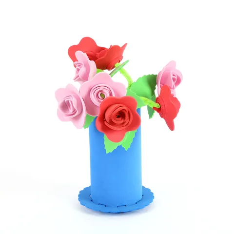 Kinder DIY EVA Schaumstoff Blumen Bastelsatz Pädagogisches Puzzle Handgemachte Blumentopf Kunst Spielzeug Kreatives Bastelzubehör