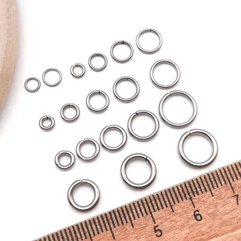 Minimalist Stainless Steel Jump Rings Open Jump Ring Connectors For DIY Bracelet Necklace Jewelry Making Silver Tone