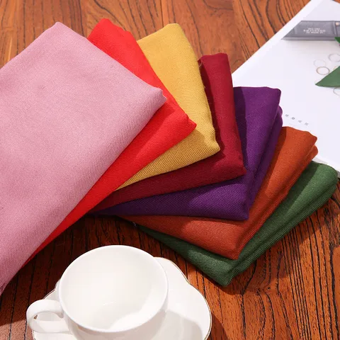 Women Winter Warm Solid Color Tassel Scarf Polyester Long Shawl Soft Casual Daily Fashion Neck Scarf Wrap
