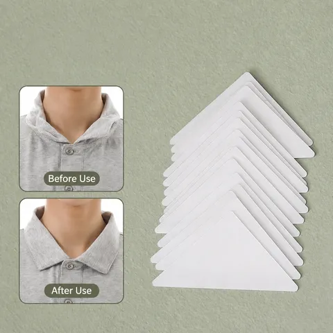 Transparent PVC Shirt Collar Support Stays Invisible Anti Curl Collar Stiffeners Plastic Collar Bones For Men Women