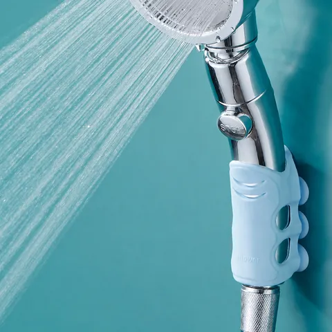 Punch Free Shower Head Holder Silicone Suction Cup Wall Mounted Adjustable Shower Wand Bracket Bathroom Accessories